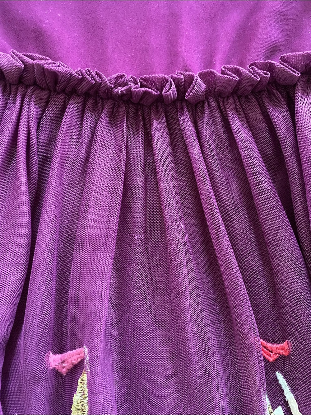 Mini Boden Purple Tulle Cat Ballerina Dress, 4-5Y - Picture 6 of 6